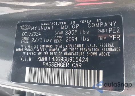 2025 Hyundai Elantra Se from USA, damaged, VIN KMHLL4DG9SU915424